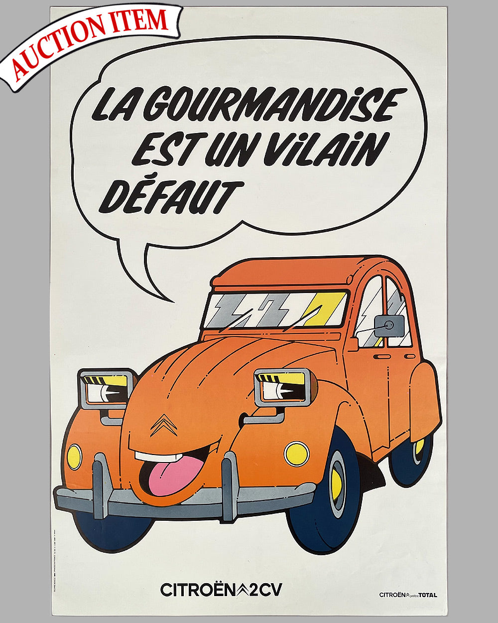 Citroën 2CV factory original poster, 1970’s