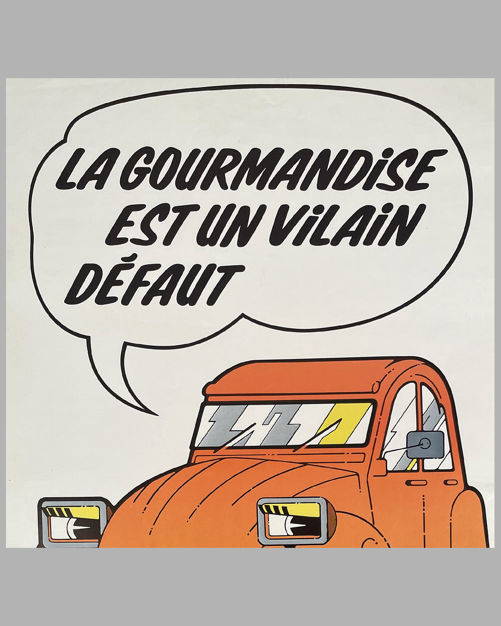 Citroën 2CV factory original poster, 1970’s 2