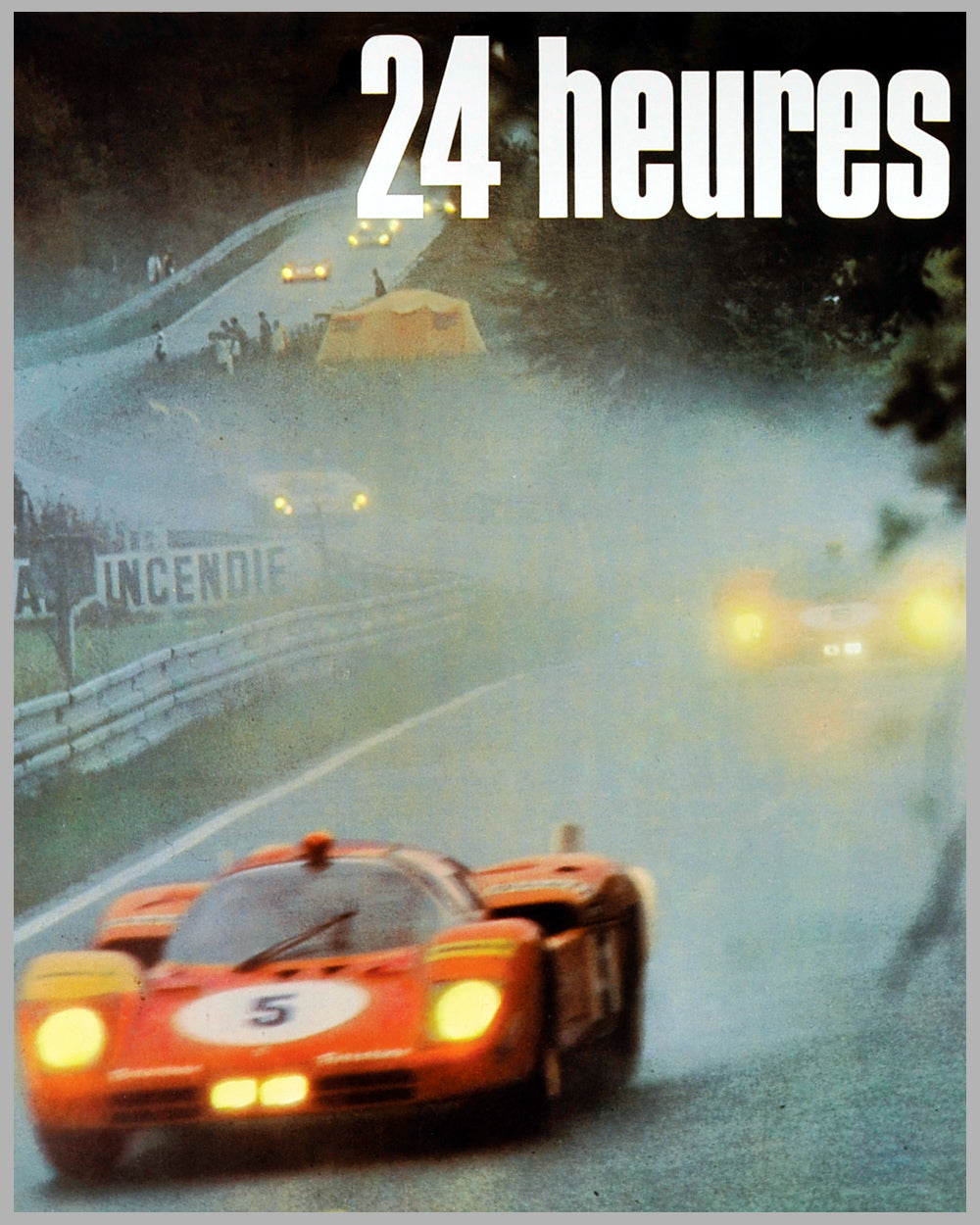 1971 24 Hours of Le Mans program and poster with photo by Delourmel 8