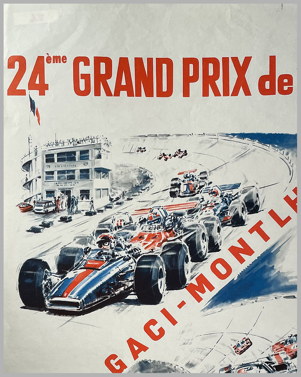 24th Grand Prix de Paris in Montlhery poster, 1971