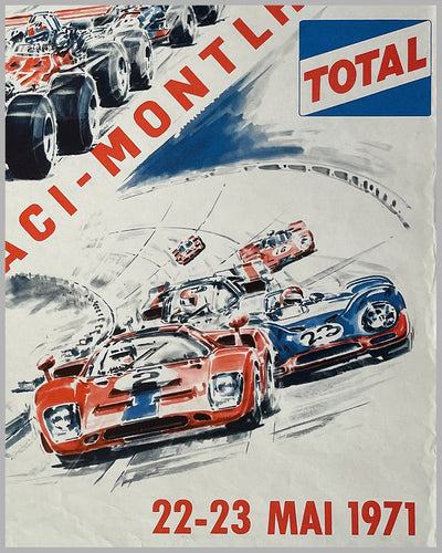 24th Grand Prix de Paris in Montlhery poster, 1971