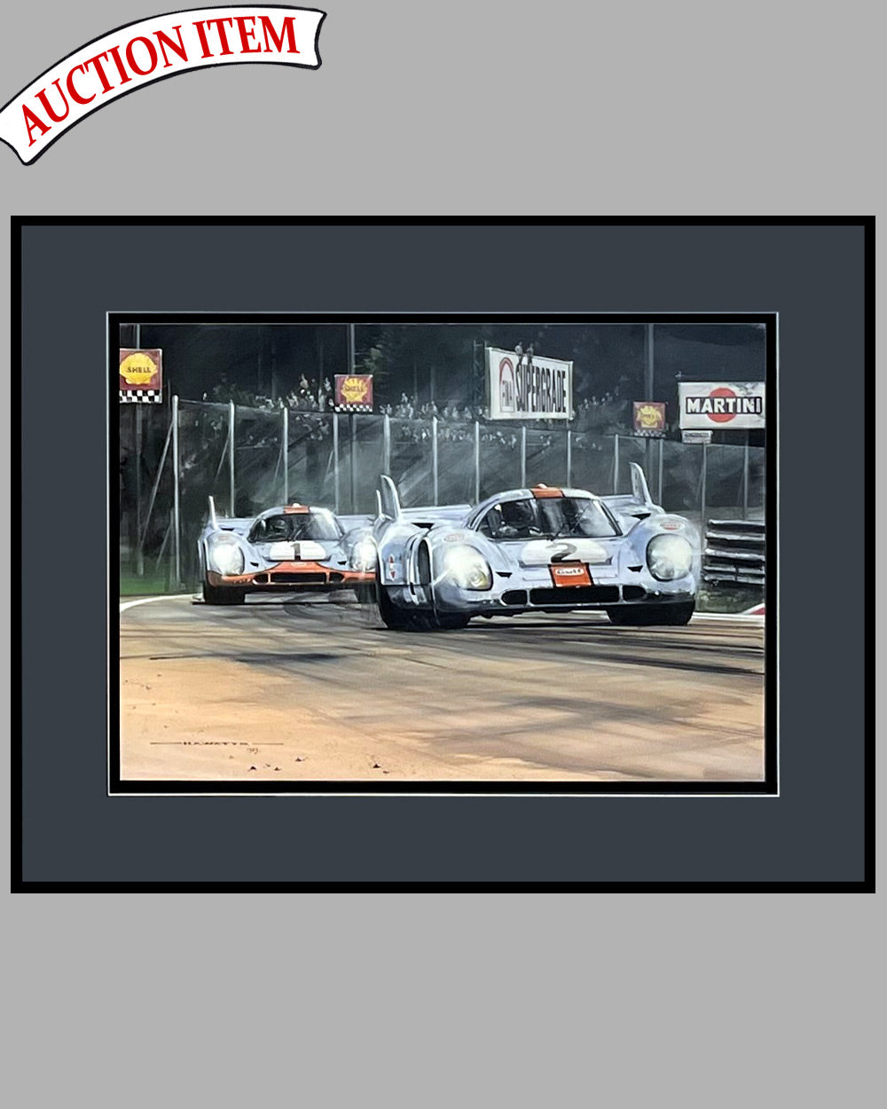 Nicholas Watts - 1000 km of Monza 1971 gouache painting