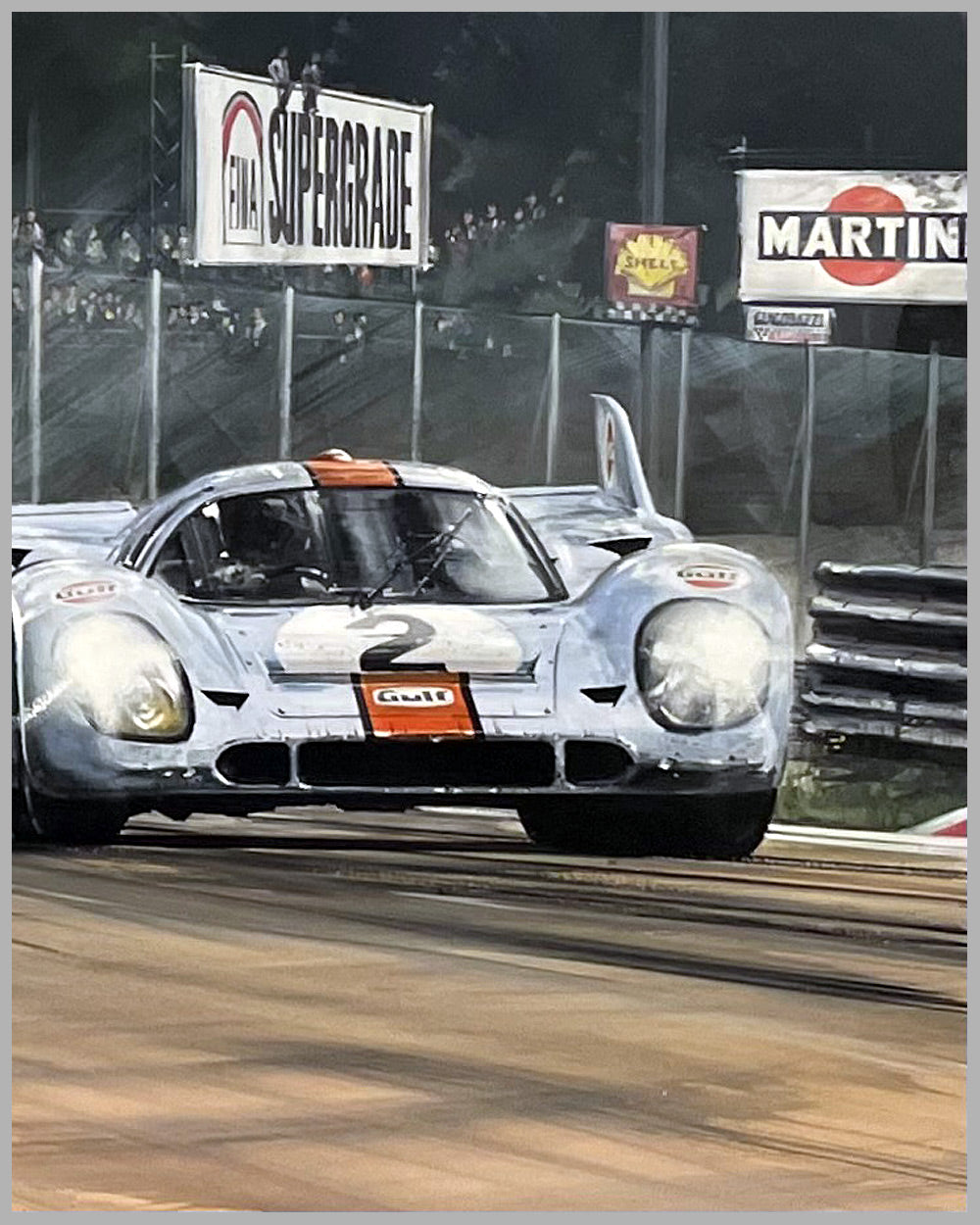 1000 km of Monza 1971 gouache painting by Nicholas Watts 3