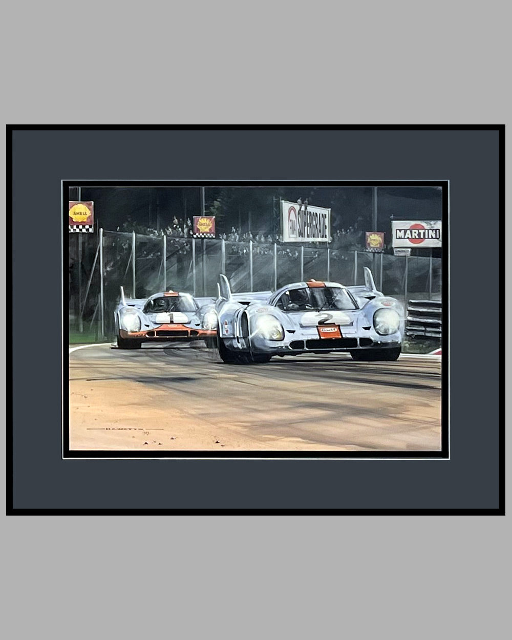 Nicholas Watts - 1000 km of Monza 1971 gouache painting