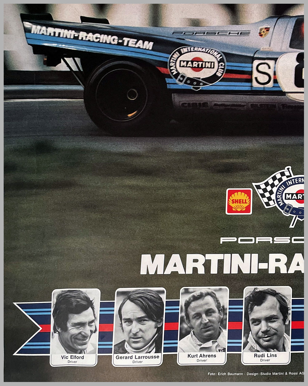 1971 Porsche 917 Martini Racing Team original poster produced by Martini 2