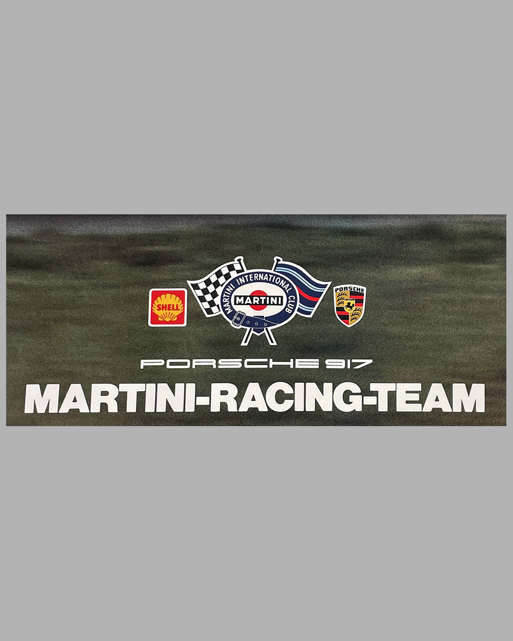 1971 Porsche 917 Martini Racing Team original poster produced by Martini 4