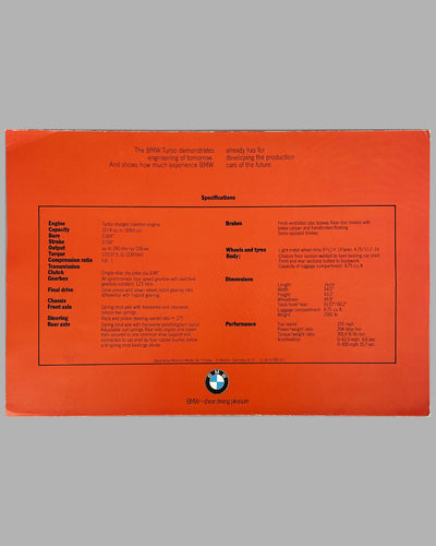 BMW Turbo factory brochure, 1972 4