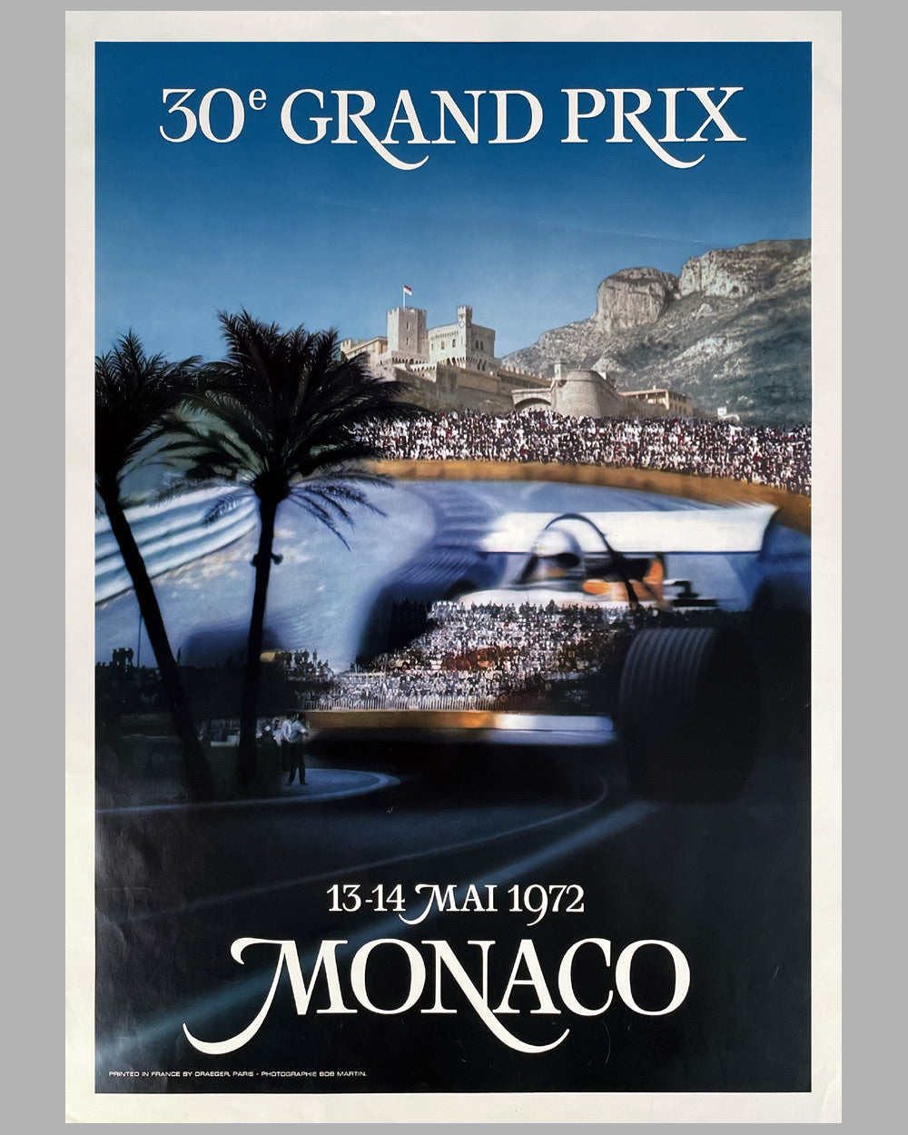 Monaco Grand Prix original poster, 1972