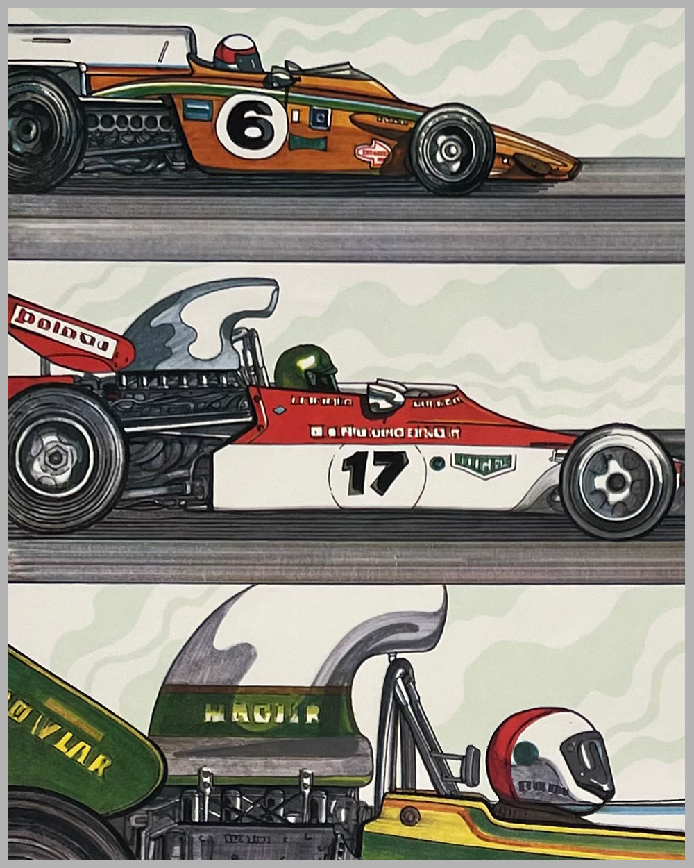 1973 Grand Prix of Monaco original poster 2