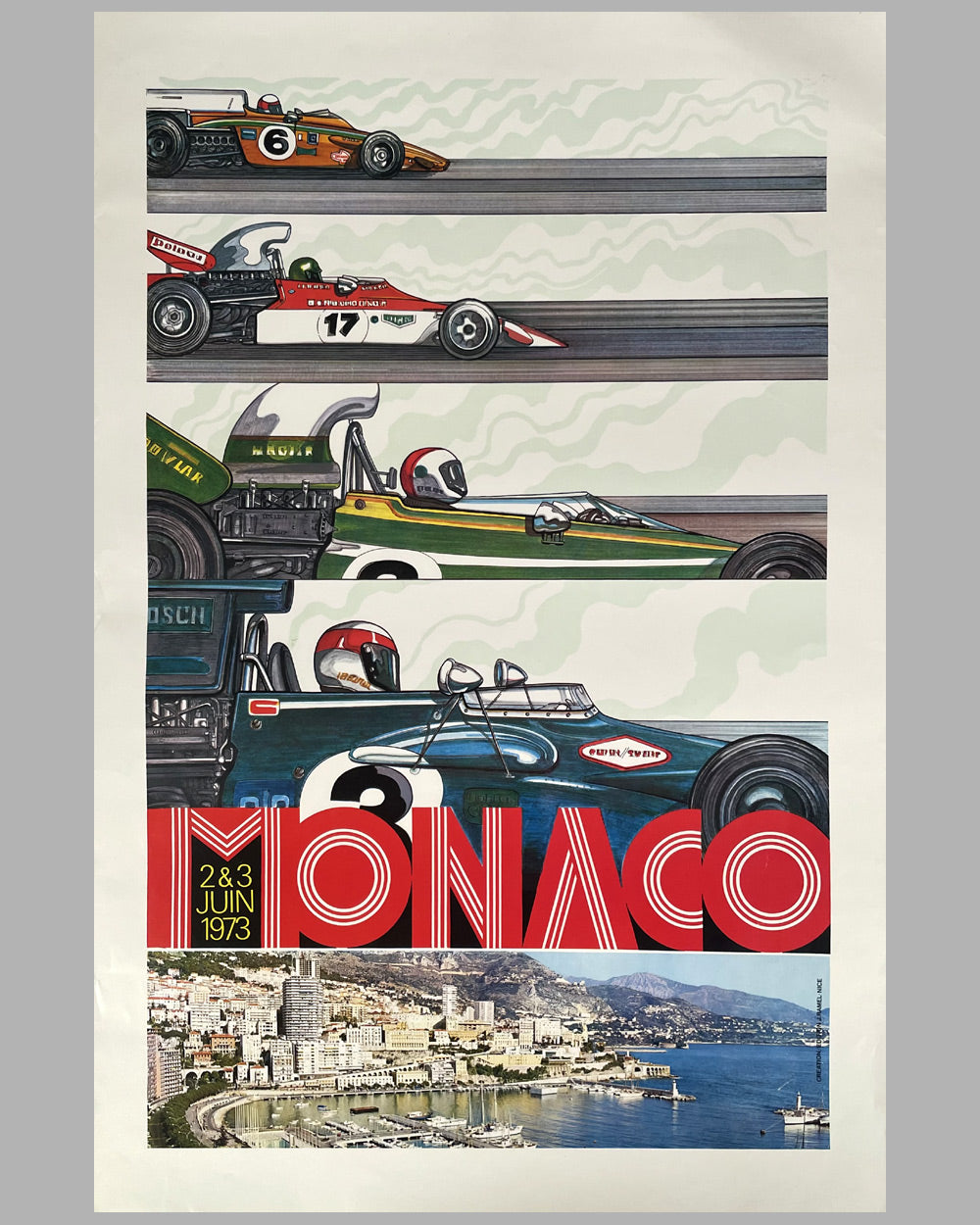 1973 Grand Prix of Monaco original poster