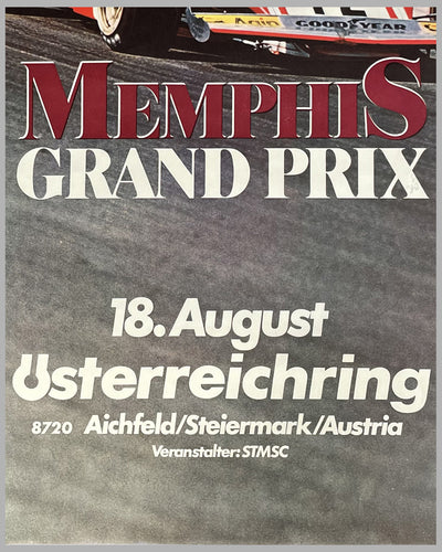 1974 Austrian Grand Prix at the Österreichring original race poster 3