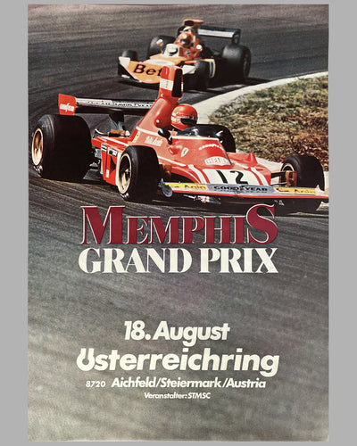 1974 Austrian Grand Prix at the Österreichring original race poster