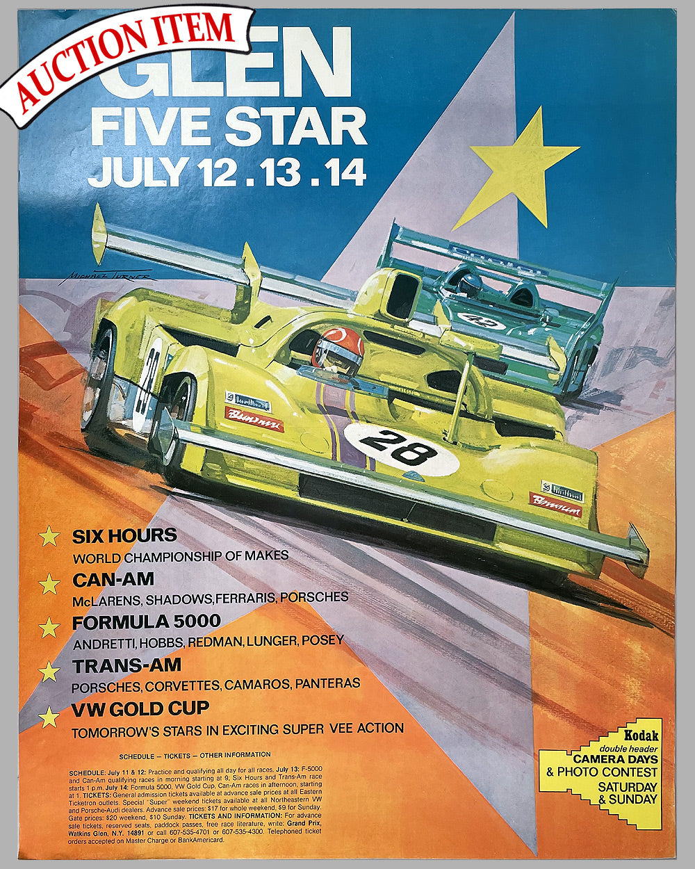 1974 Glen Five Star original poster