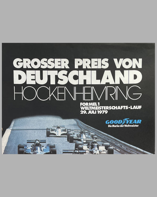 1979 German Grand Prix in Hockenheim official race poster - l'art