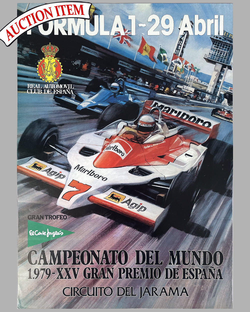 1979 Formula 1 Spanish Grand Prix at Jarama original poster by Michael Turner