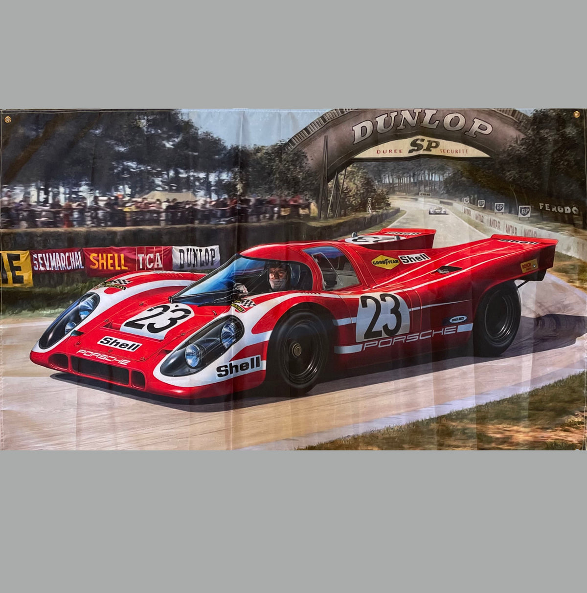 1970 24 hours of Le Mans winner nylon banner