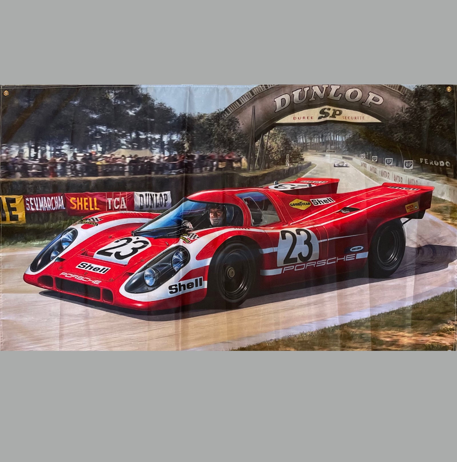 1970 24 hours of Le Mans winner nylon banner