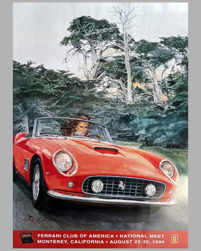 Collection of 8 Ferrari Club of America (FCA) national meet posters 5