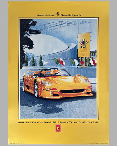 Collection of 8 Ferrari Club of America (FCA) national meet posters 7