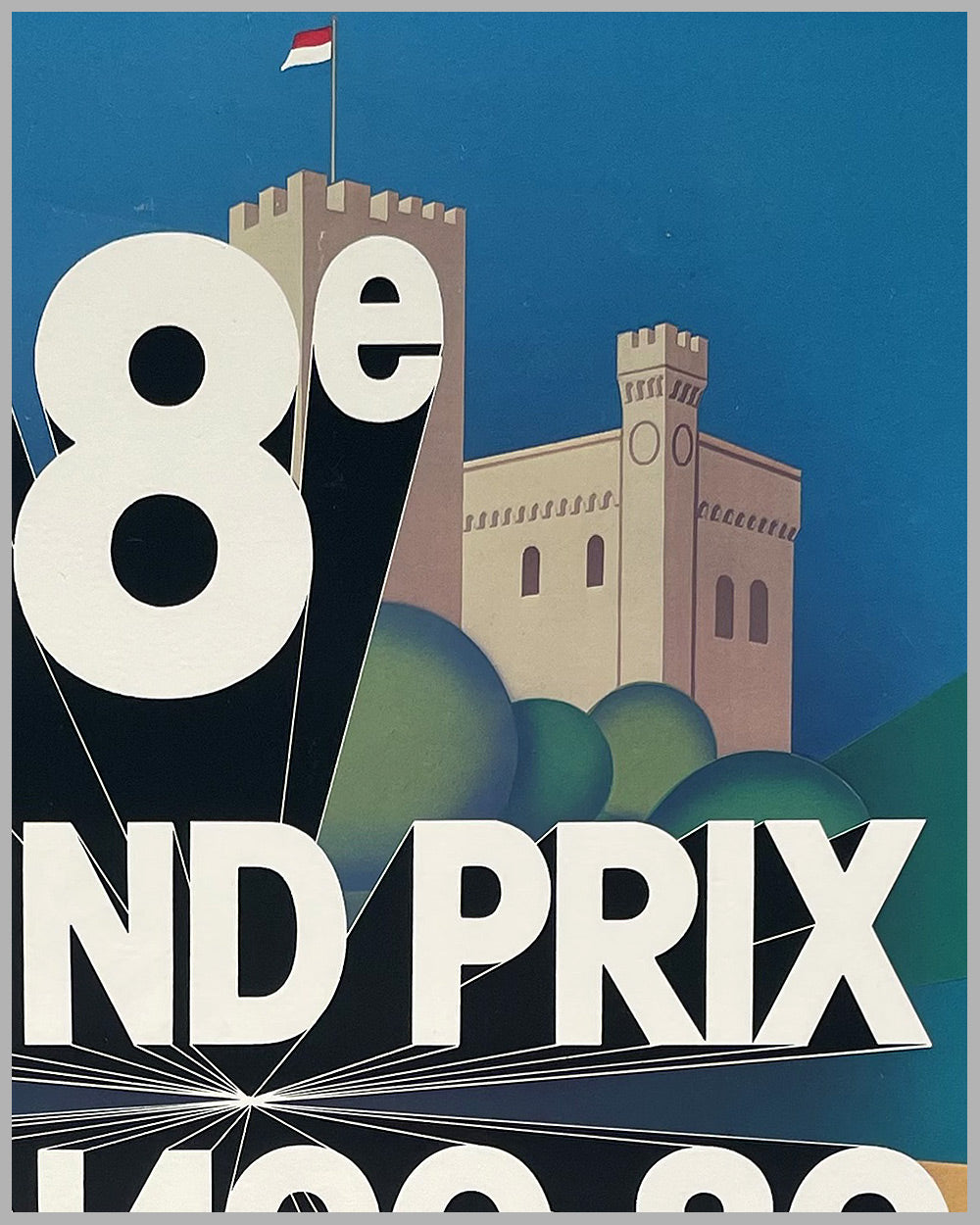 1980 Grand Prix of Monaco original poster by Jacques Grognet 3