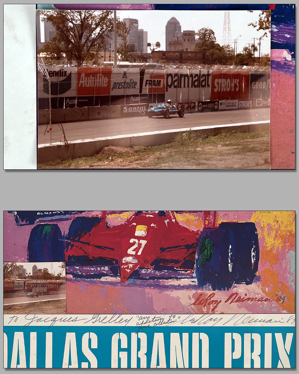 Dallas Grand Prix 1984 original race poster by LeRoy Neiman 3