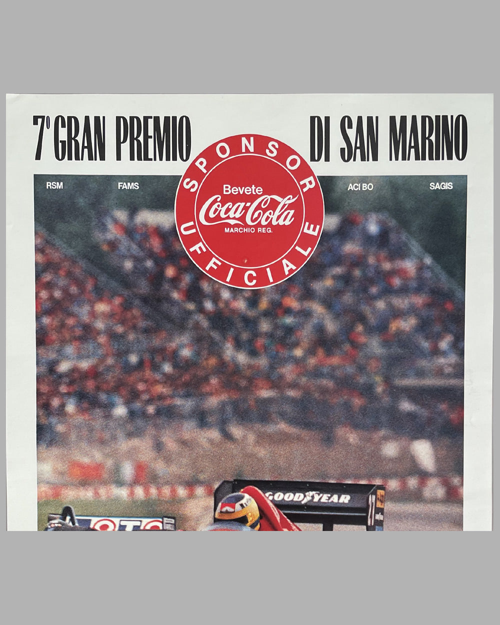 1987 Grand Prix of San Marino official race poster 2