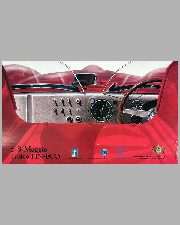 1988 Mille Miglia official poster - l'art et l'automobile