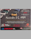 1989 Checker Autoworks 500 original race poster 3