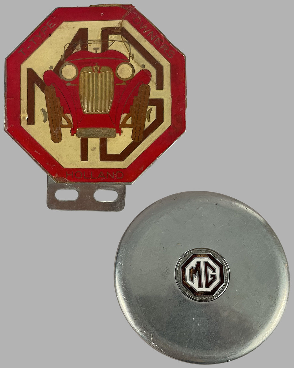 Collection of 9 various MG badges from the factory 2