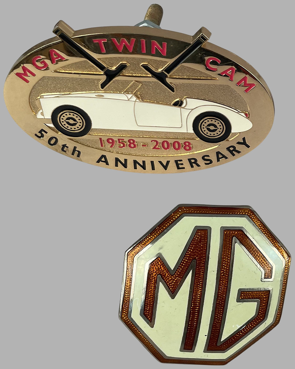 Collection of 9 various MG badges from the factory 4