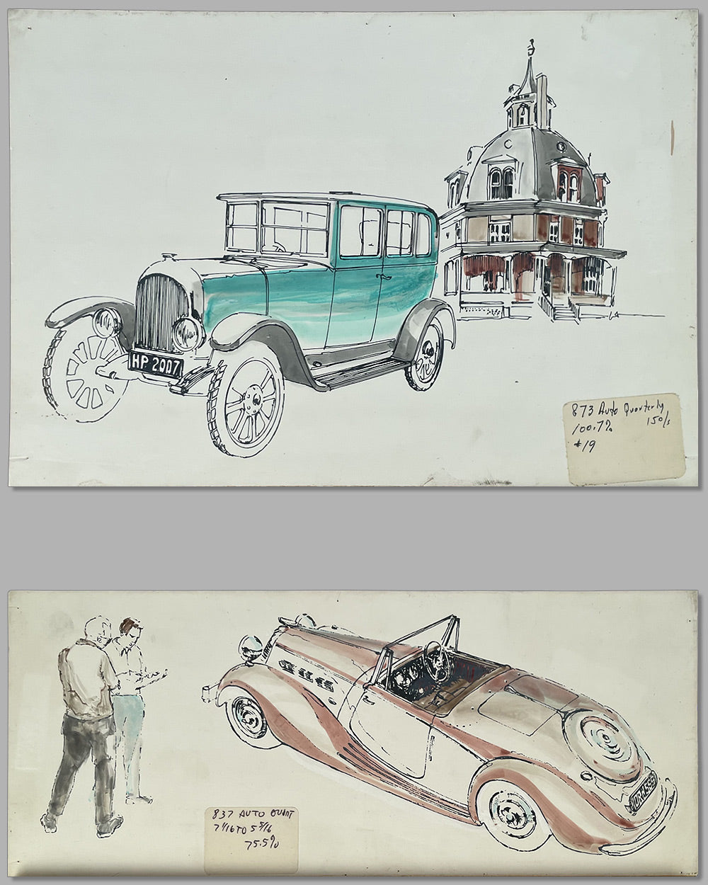Collection of 9 Triumph illustrations by Harvey Winn 3