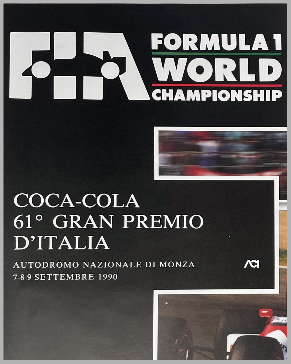 1990 Coca-Cola Grand Prix of Italy official event poster 2