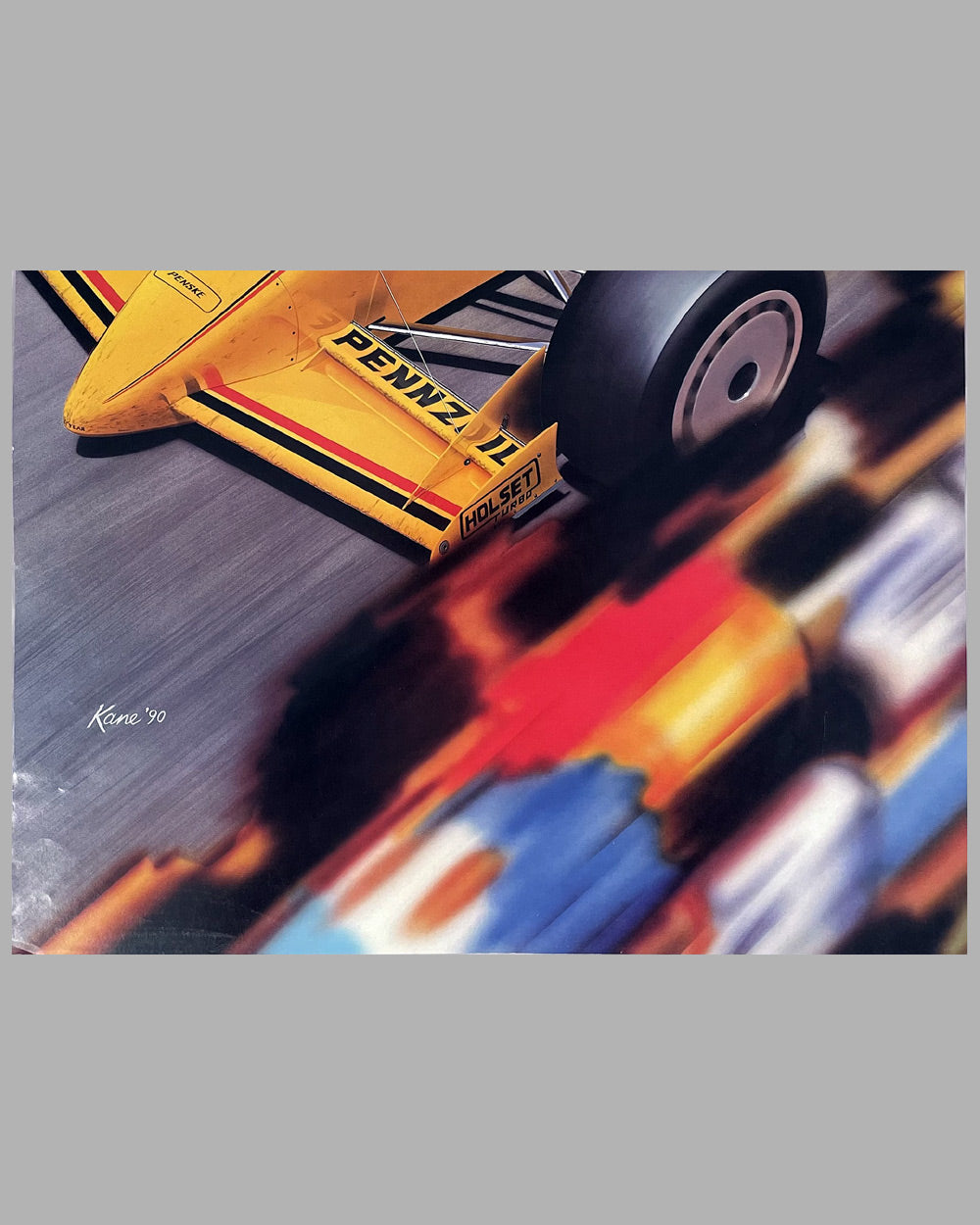 1990 Molson Indy Car in Vancouver race poster 3