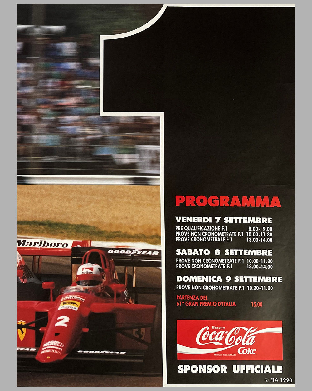 1990 Italian Grand Prix at Monza original poster 3