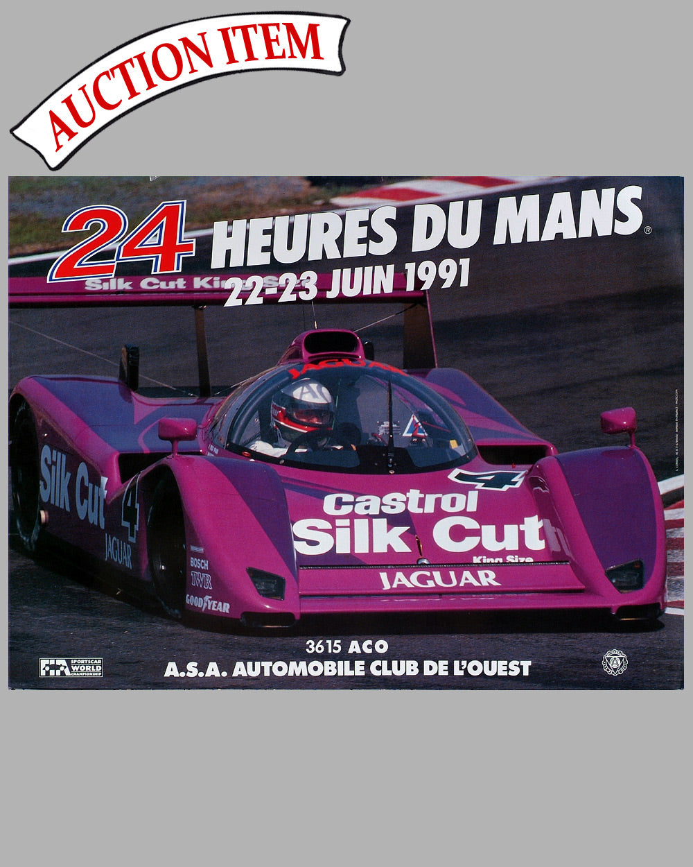 1991 - 24 Heures Du Mans Original Poster