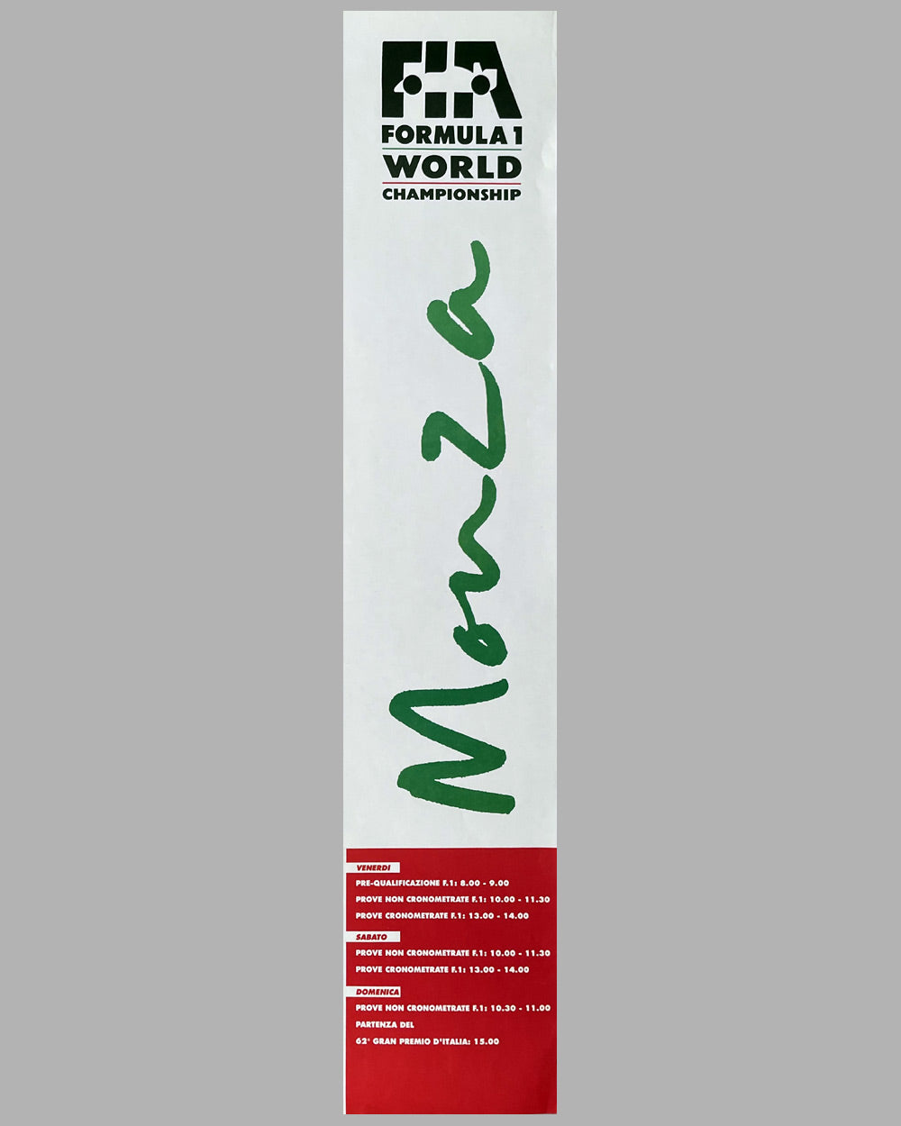 1991 Grand Prix of Monza original poster 3