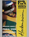 1992 Grand Prix of Germany at Hockenheim official race poster 2