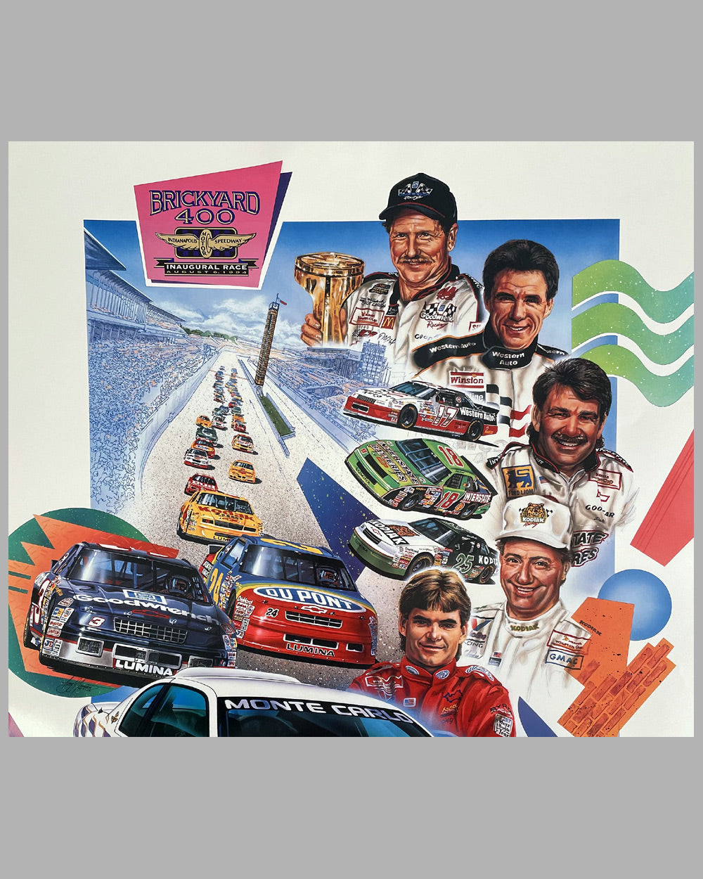 1994 Brickyard 400 Chevrolet poster 2