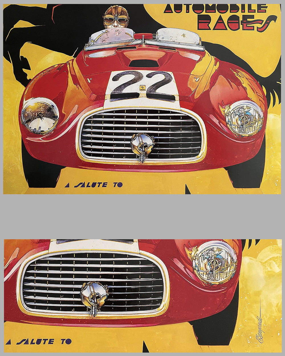 1994 21st Annual Monterey Historic Automobile Races at Laguna Seca Raceway poster by Hector Luis Bergandi 3