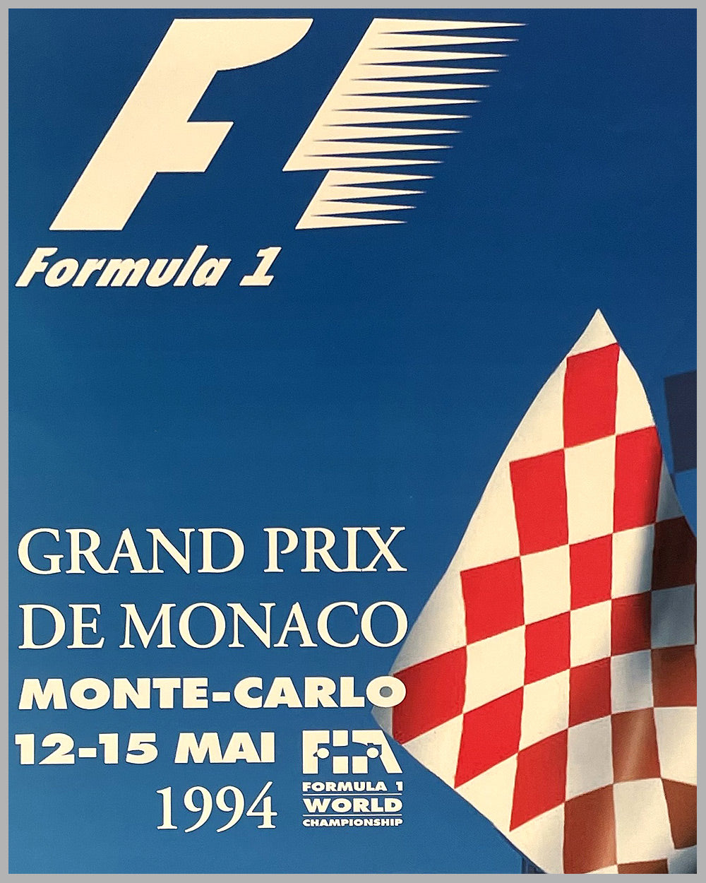 1994 Grand Prix of Monaco original poster by Marie-Hélène Grégoire 2