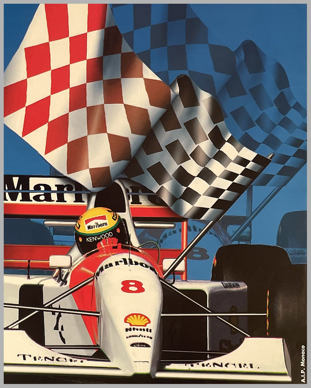 1994 Grand Prix of Monaco original poster by Marie-Hélène Grégoire 3