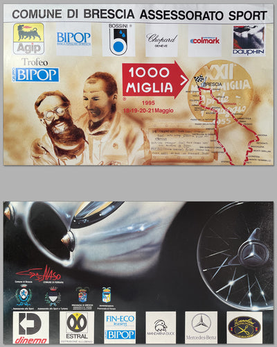 1995 Mille Miglia official poster by Enzo Naso 2