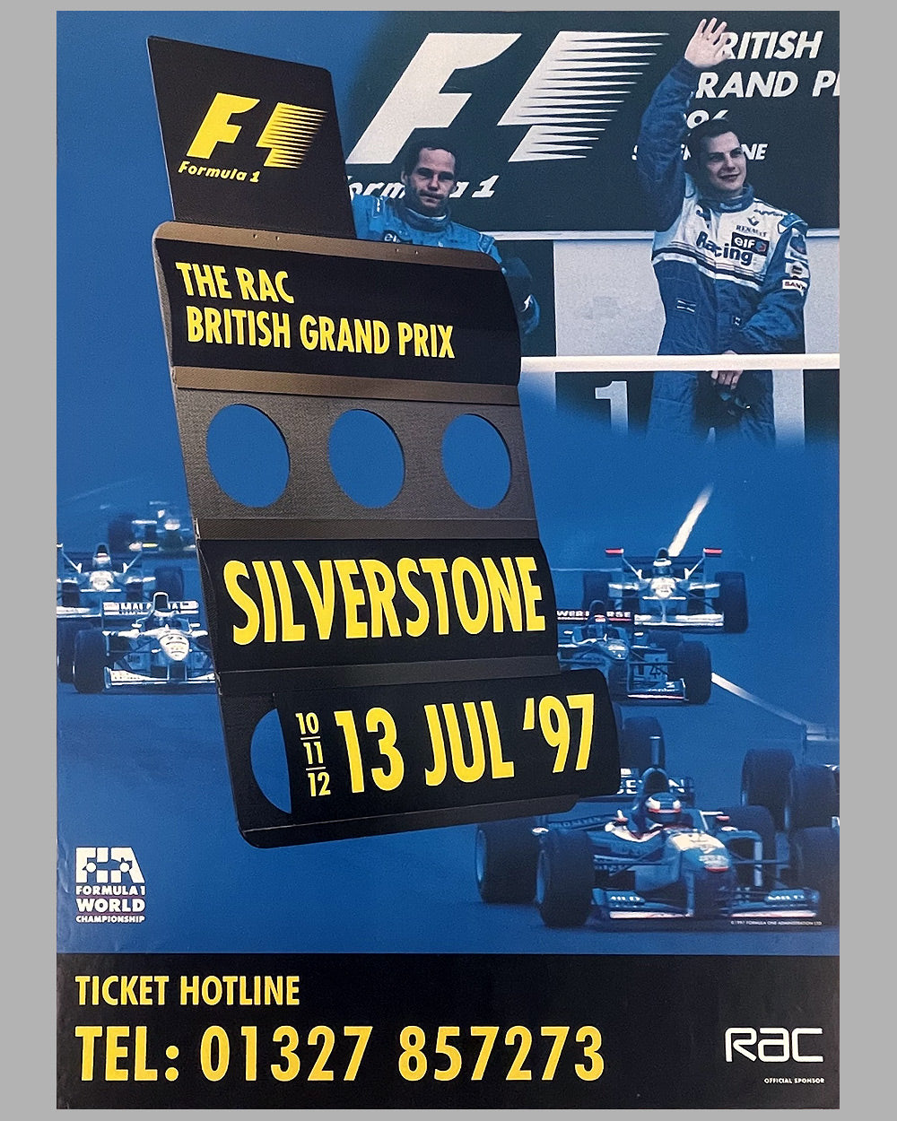 1997 official British Grand Prix at Silverstone poster