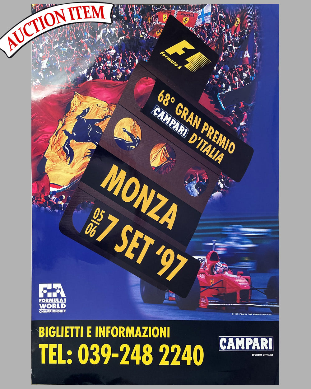 1997 Grand Prix of Italy at Monza original poster