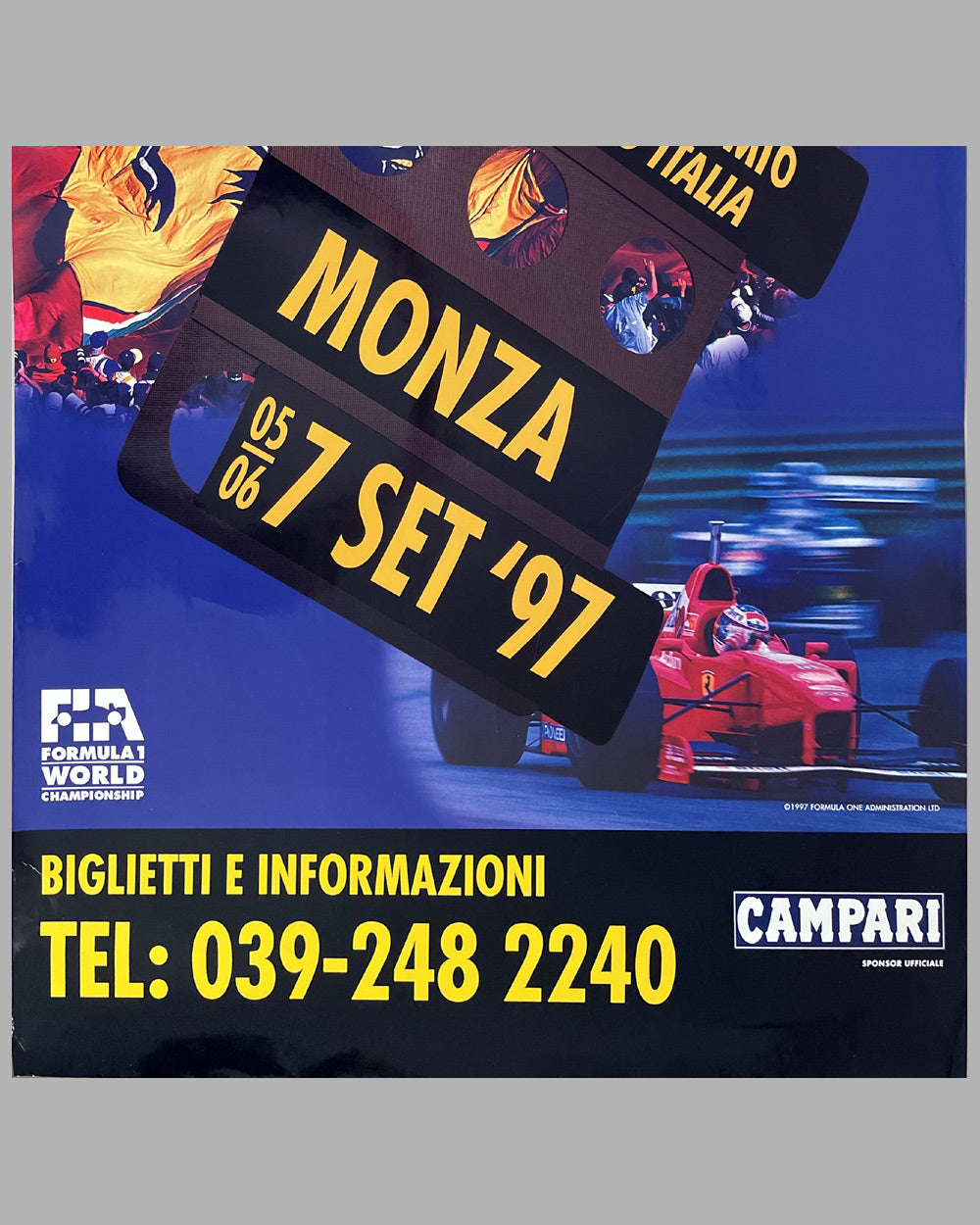 1997 Grand Prix of Italy at Monza original poster 3