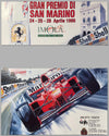 1998 Grand Prix of San Marino original poster by Giovanni Cremonini 2