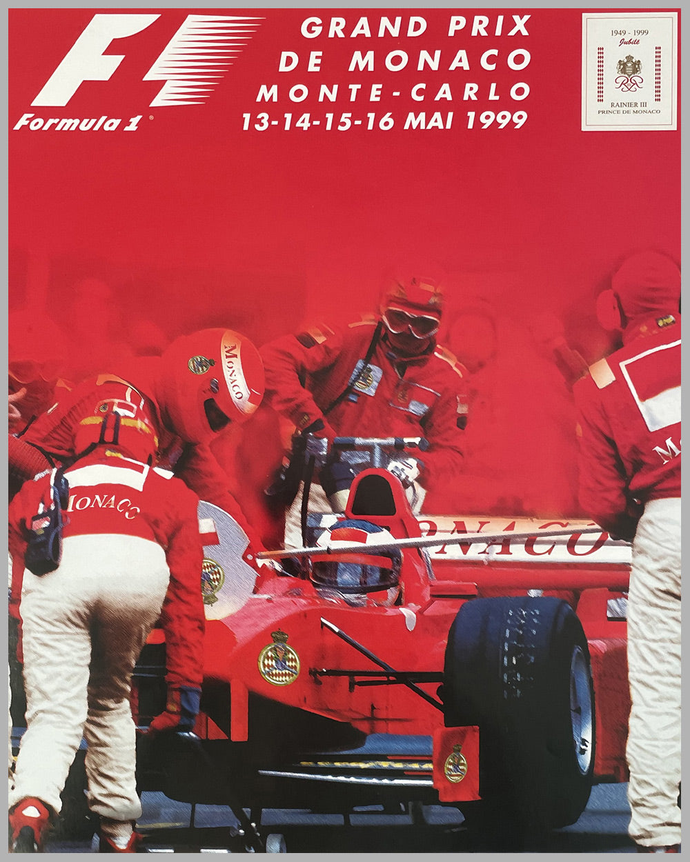 1999 Grand Prix of Monaco original and official poster 2