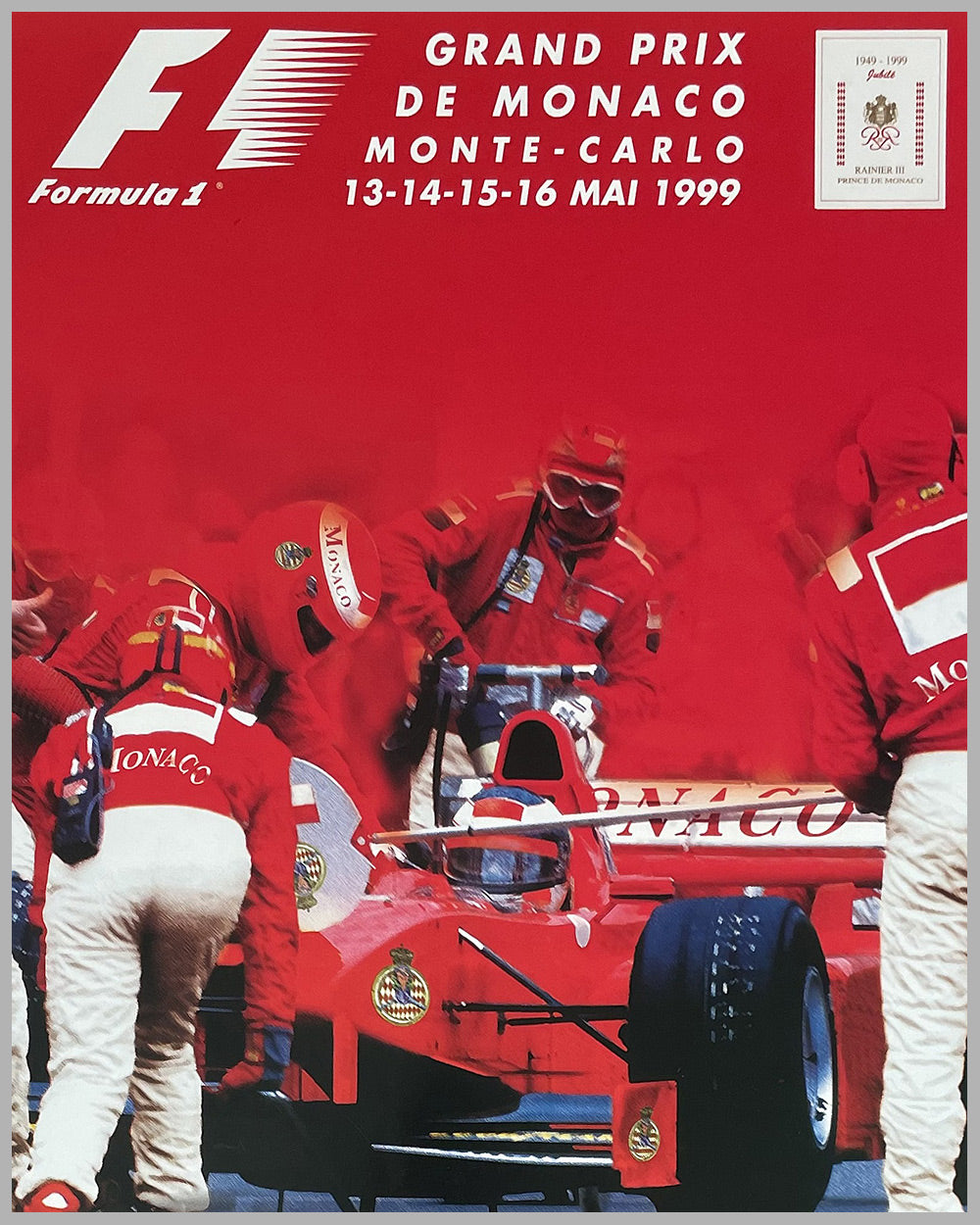 1999 Grand Prix of Monaco original poster 2