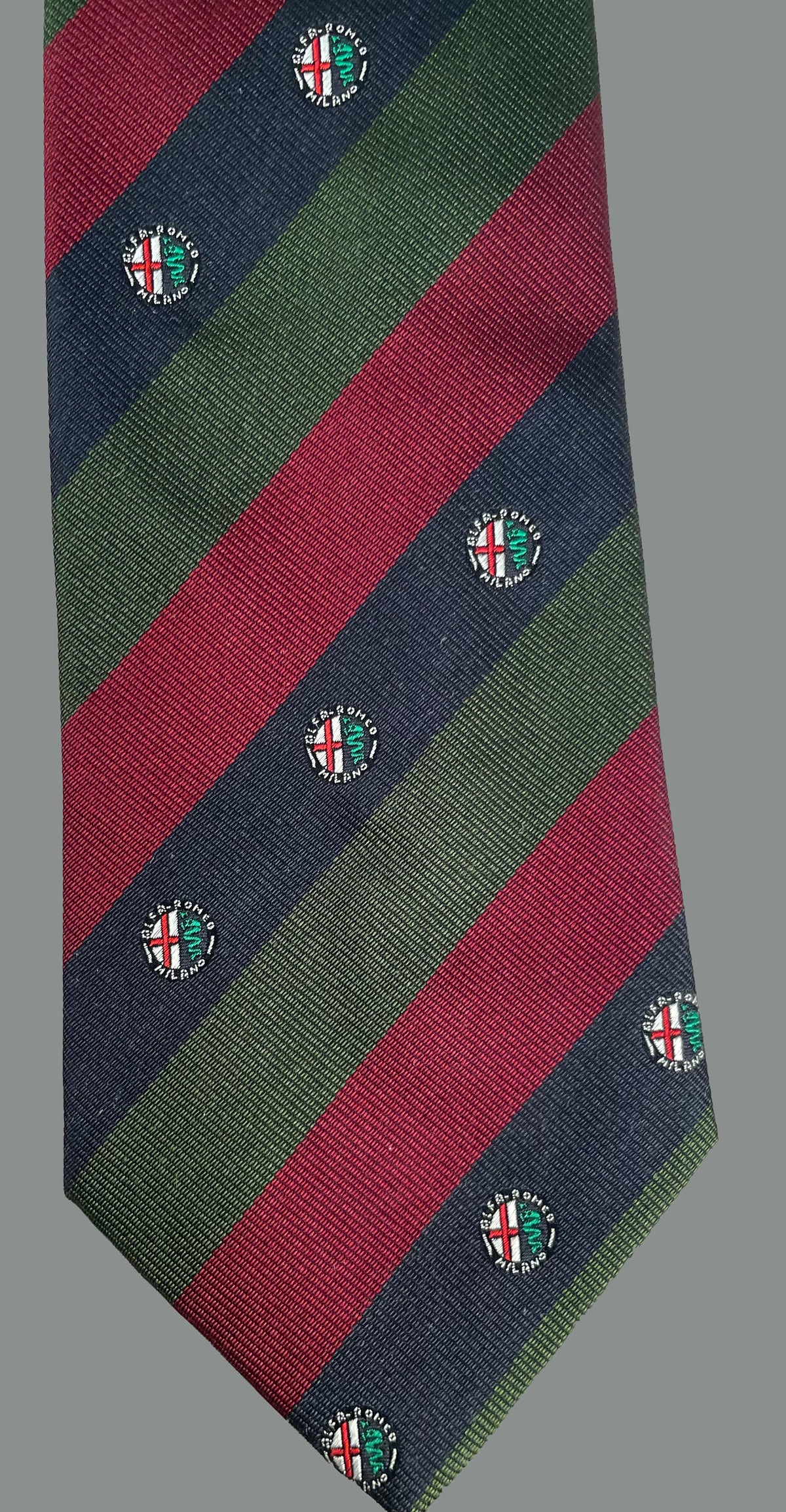 Alfa Romeo silk tie made in Italy for the factory