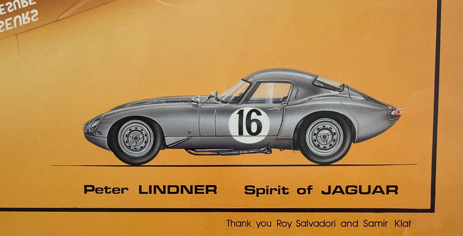 13. 1964 Jaguar E-Type alloy low drag coupe cutaway